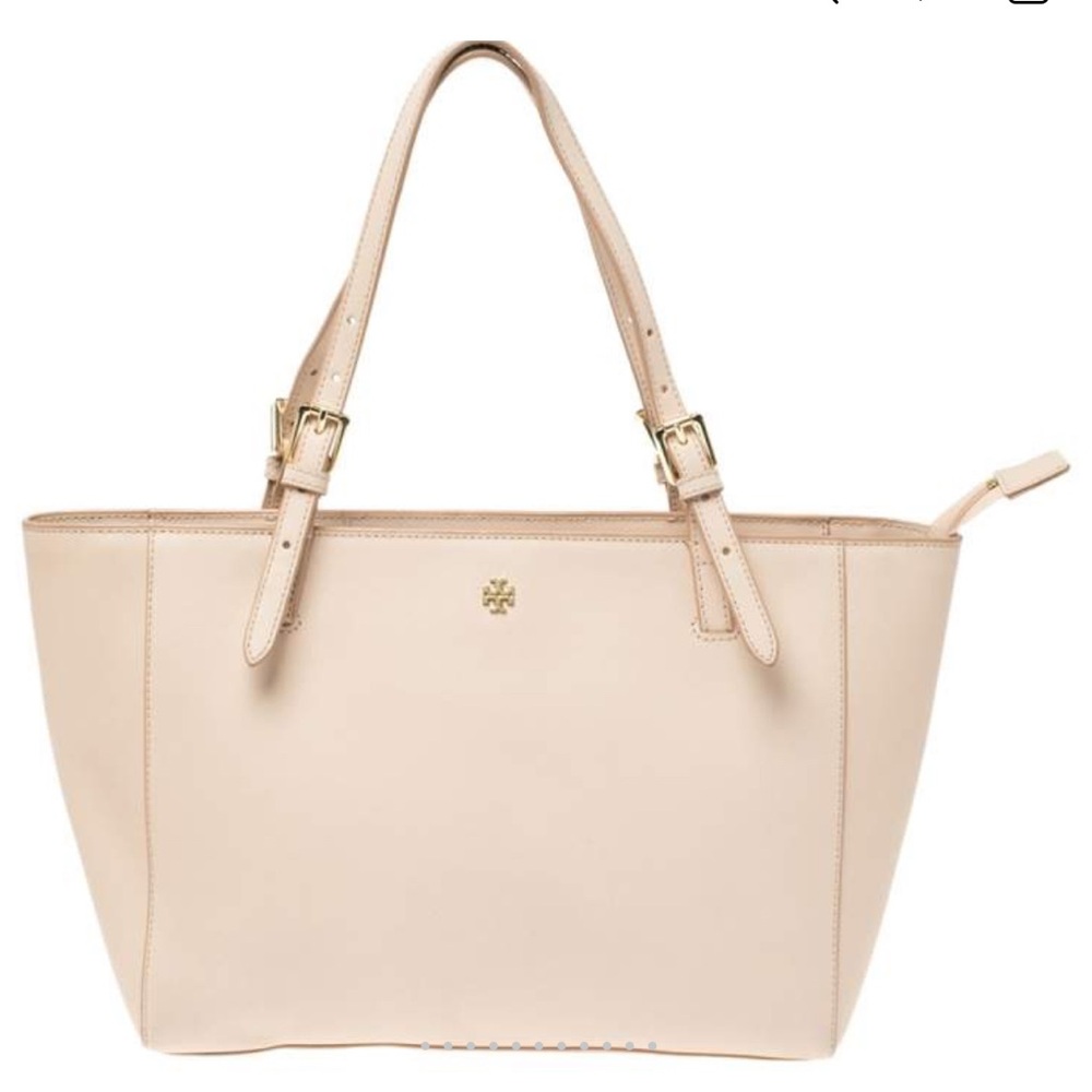 TORY BURCH POWDER PINK MEDIUM YORK BUCKEL TOTE - Picture 4 of 16